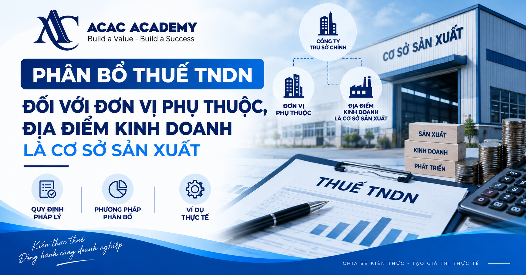 Phân Bổ Thuế TNDN Đối Với Đơn Vị Phụ Thuộc, Địa Điểm Kinh Doanh Là Cơ Sở Sản Xuất