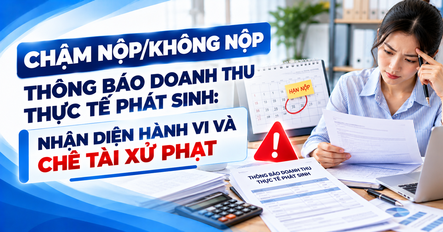 Chậm nộp/không nộp thông báo doanh thu thực tế phát sinh: Nhận diện hành vi và chế tài xử phạt