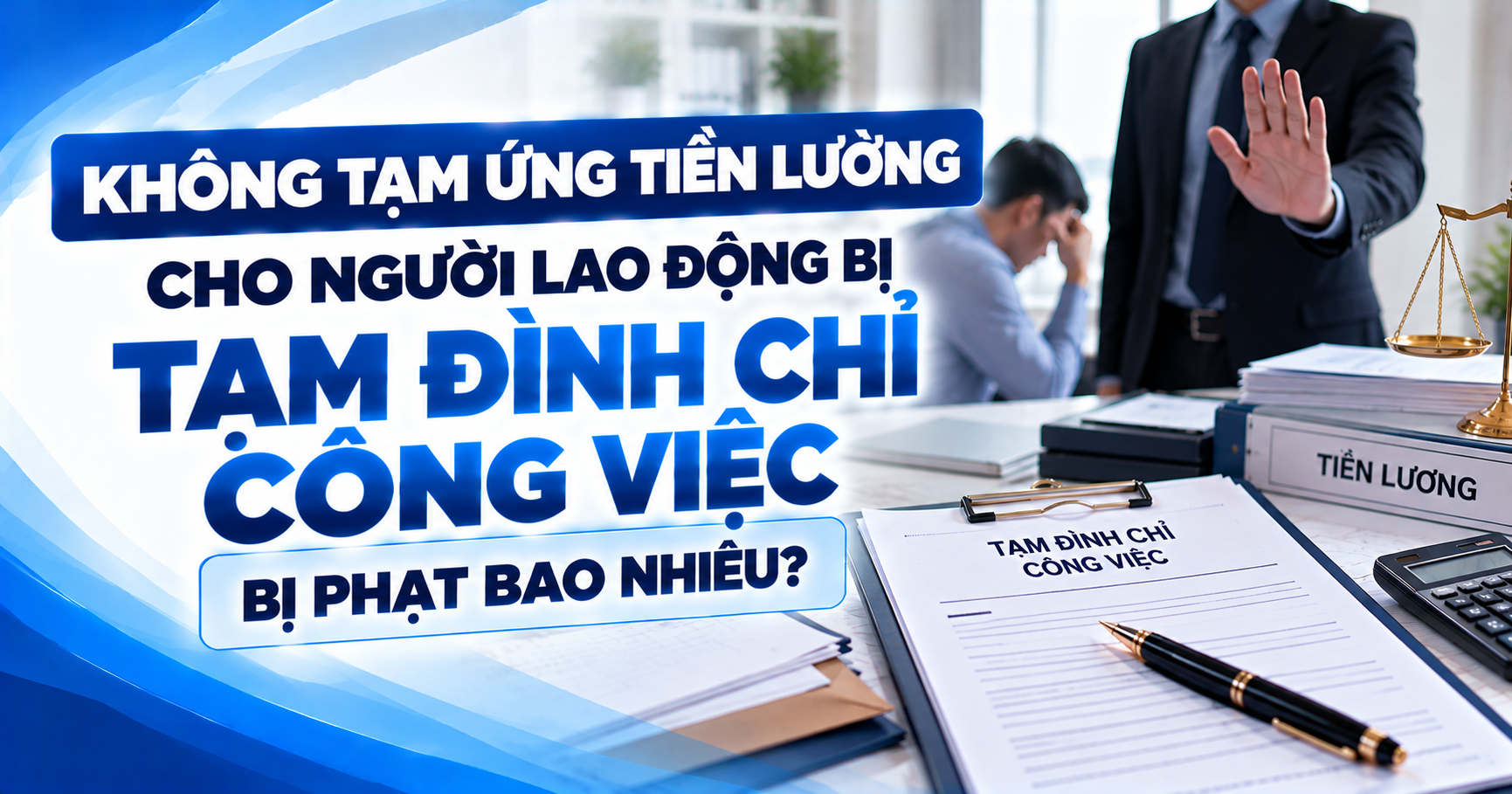 Không tạm ứng tiền lương cho người lao động bị tạm đình chỉ công việc bị phạt bao nhiêu?
