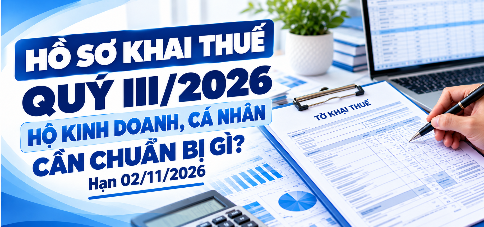 Hồ sơ khai thuế Quý III/2026: Hộ kinh doanh, cá nhân cần chuẩn bị gì?